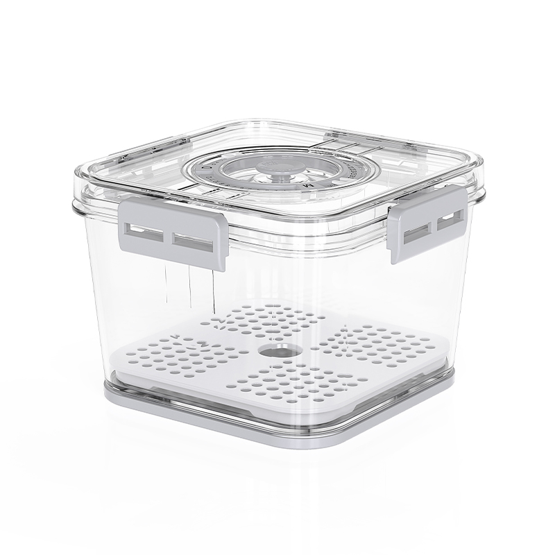 Orgwiser छोटे प्लास्टिक दृश्यमान स्टैकेबल समयबद्ध भंडारण कंटेनर