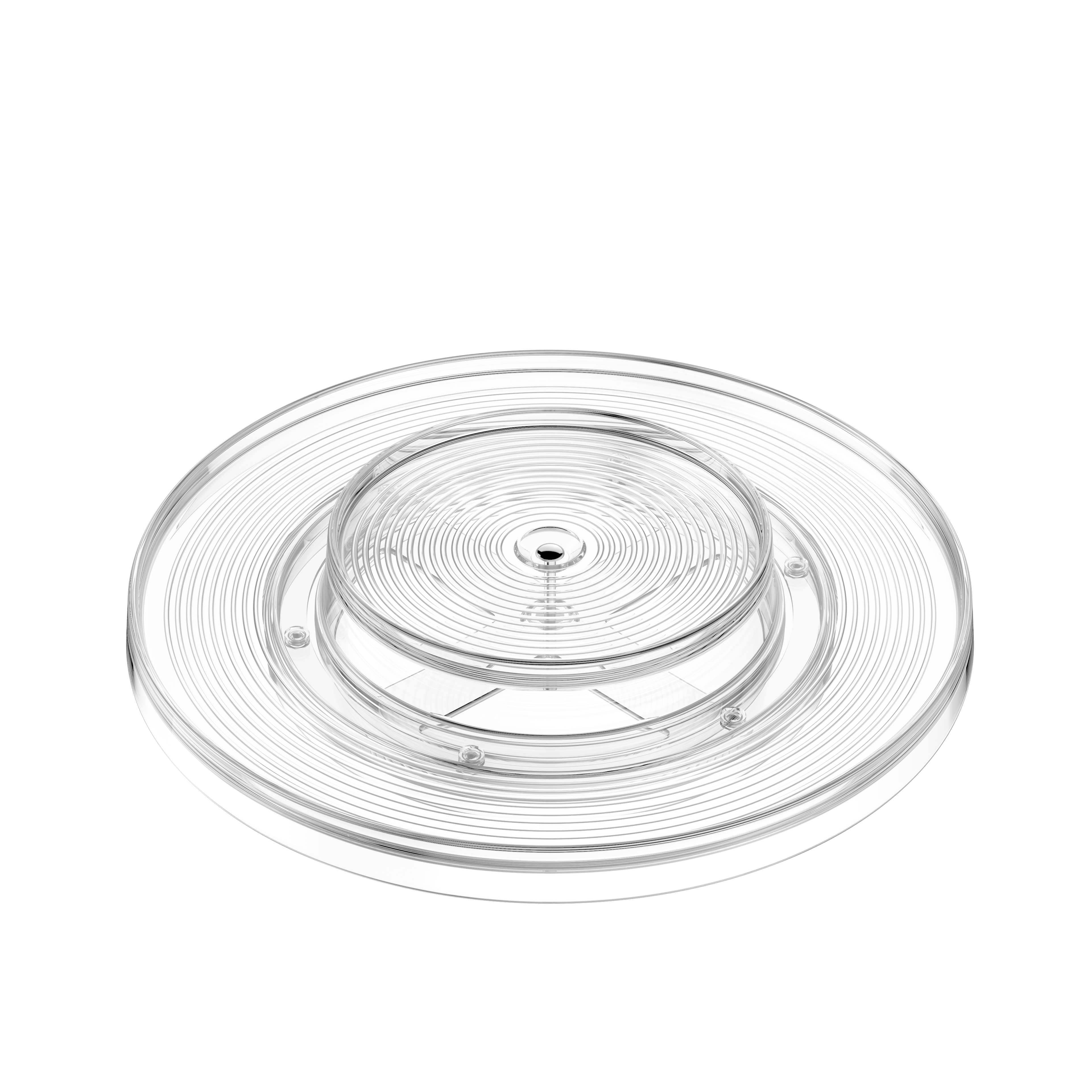 कैबिनेट के लिए 2 स्तरीय टर्नटेबल आयोजक